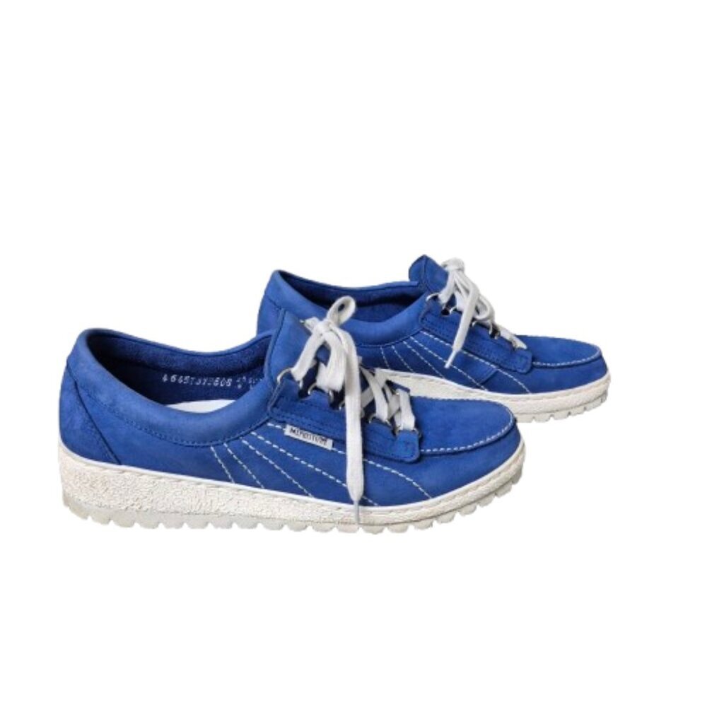 8 Mephisto Originals Lady Blue Suede Lace Up Shoes